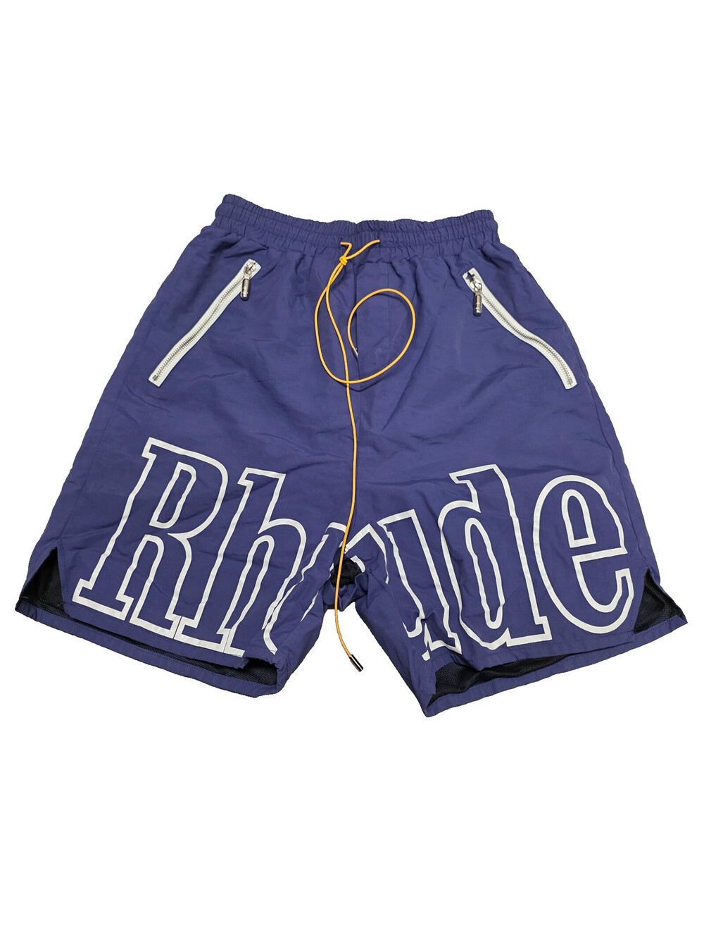 Rhude Logo Shorts Purple Authentic M RIP AT Crotch  See photos 100% Cotton